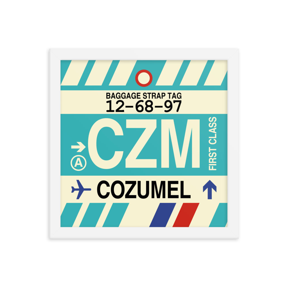 Travel-Themed Framed Print • CZM Cozumel Souvenir • YHM Designs - Image 12
