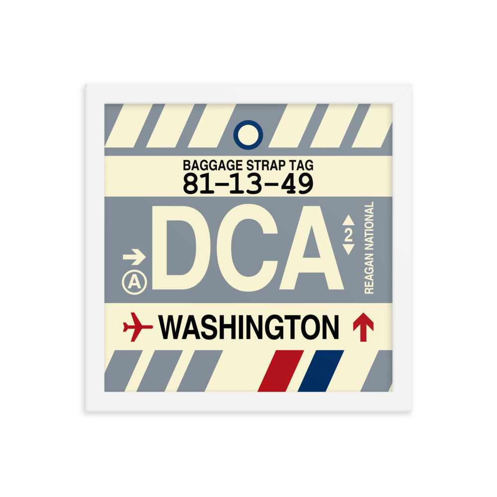 Travel-Themed Framed Print • DCA Washington Souvenir • YHM Designs - Image 12