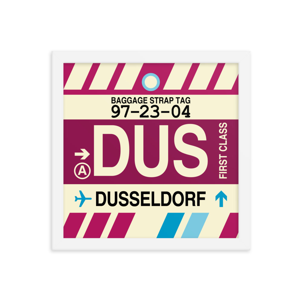 Travel-Themed Framed Print • DUS Dusseldorf Souvenir • YHM Designs - Image 12