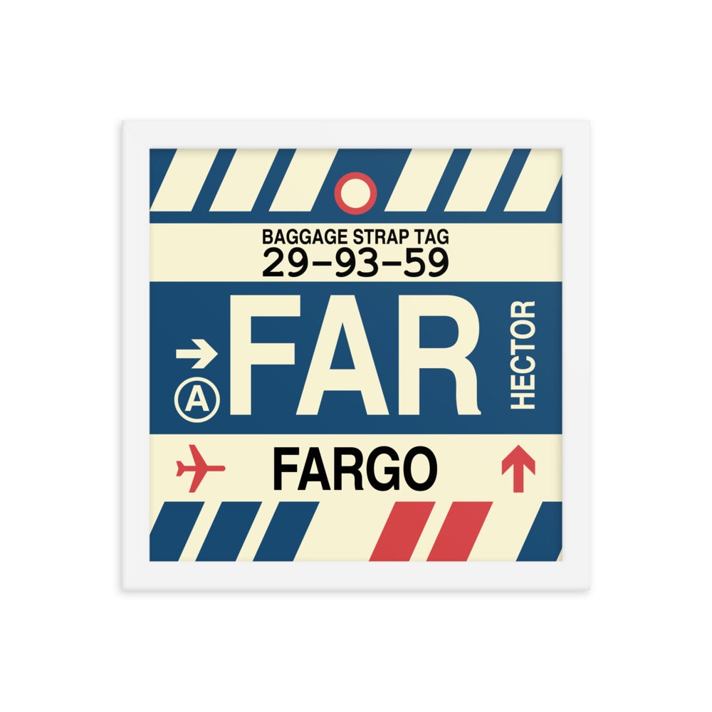 Travel-Themed Framed Print • FAR Fargo Souvenir • YHM Designs - Image 12