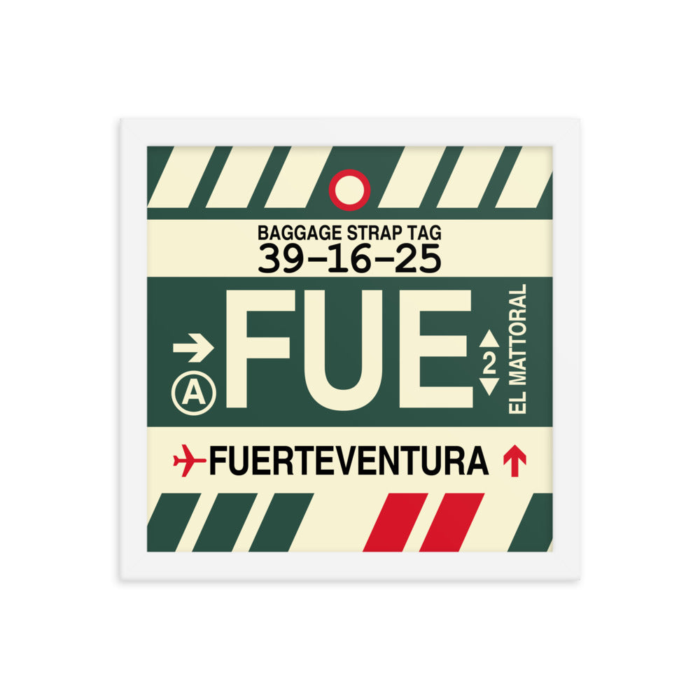 Travel-Themed Framed Print • FUE Fuerteventura Souvenir • YHM Designs - Image 12