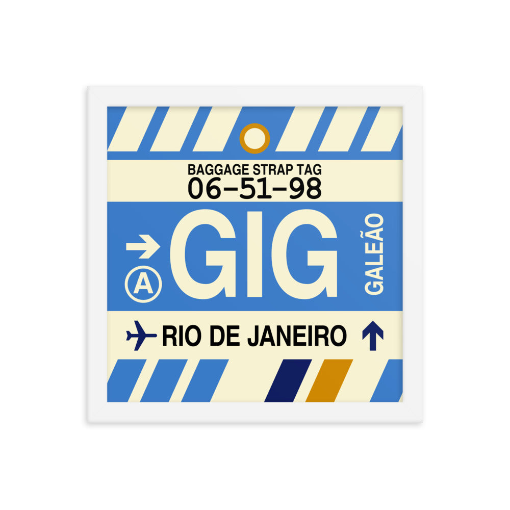 Travel-Themed Framed Print • GIG Rio de Janeiro Souvenir • YHM Designs - Image 12