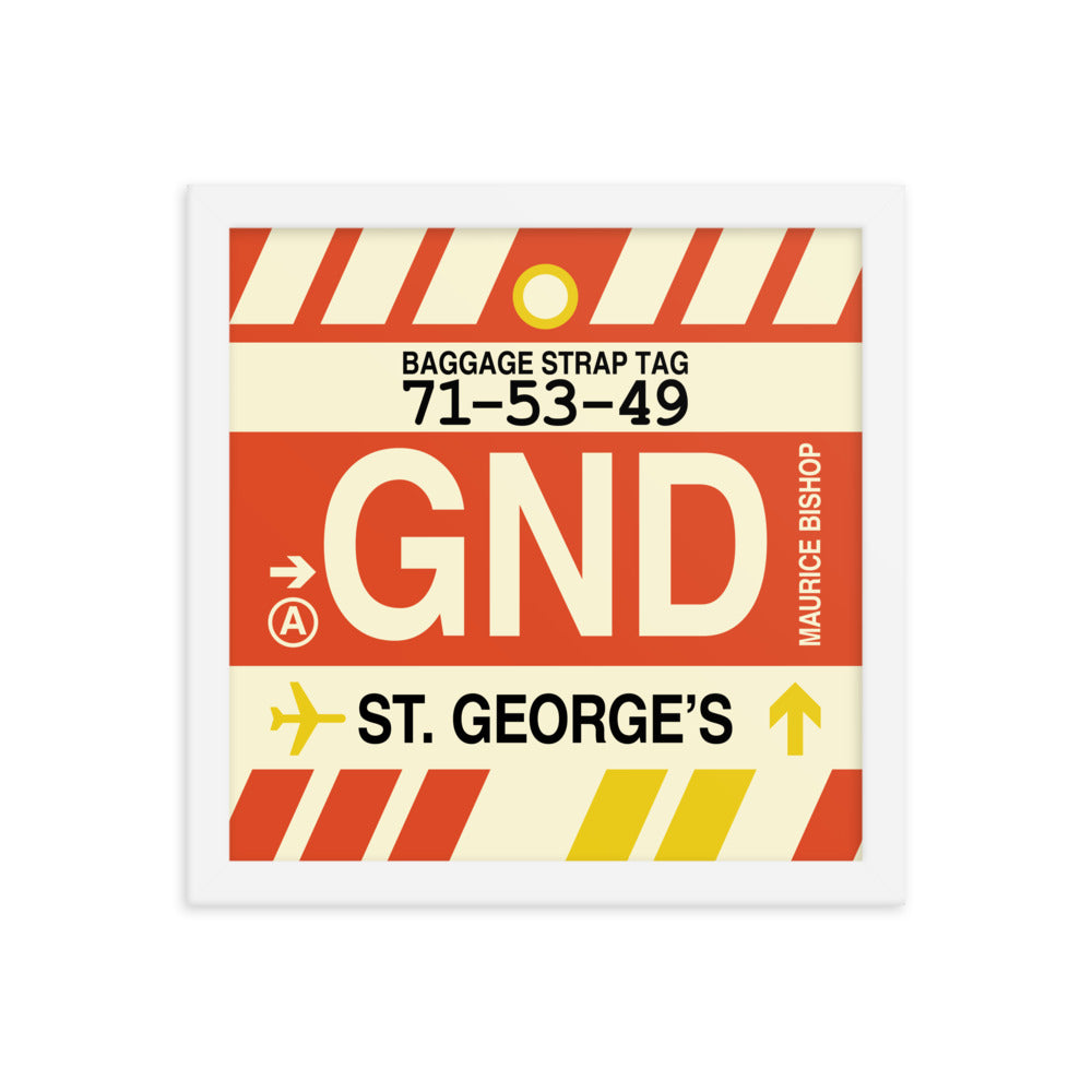 Travel-Themed Framed Print • GND St. George's Souvenir • YHM Designs - Image 12