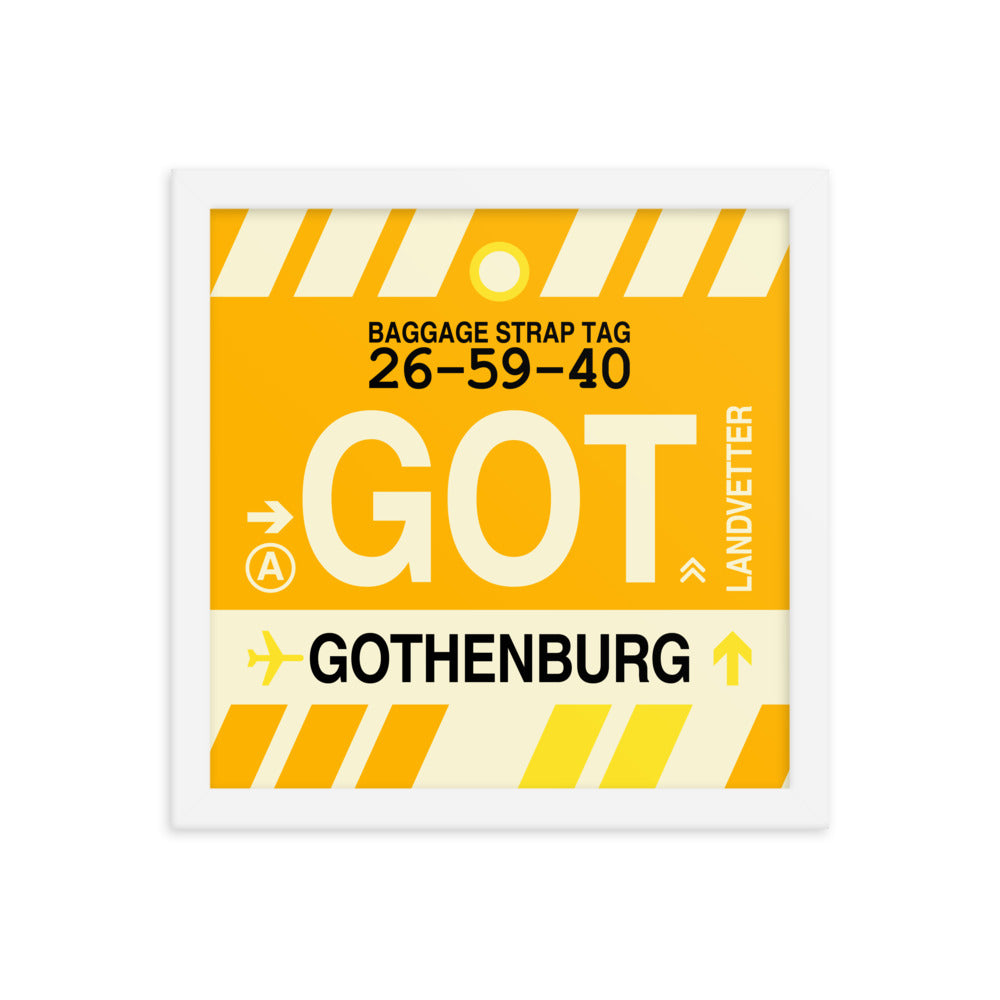 Travel-Themed Framed Print • GOT Gothenburg Souvenir • YHM Designs - Image 12