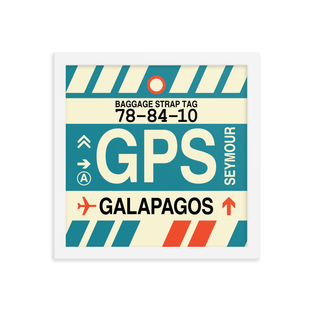 Travel-Themed Framed Print • GPS Galapagos Islands Souvenir • YHM Designs - Image 12