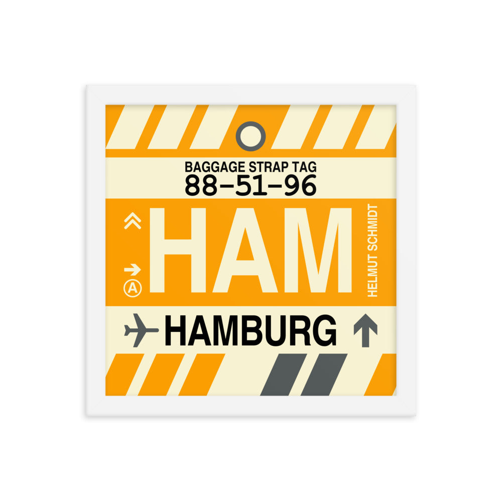 Travel-Themed Framed Print • HAM Hamburg Souvenir • YHM Designs - Image 12