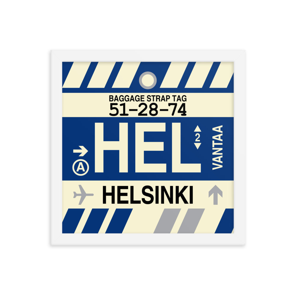 Travel-Themed Framed Print • HEL Helsinki Souvenir • YHM Designs - Image 12