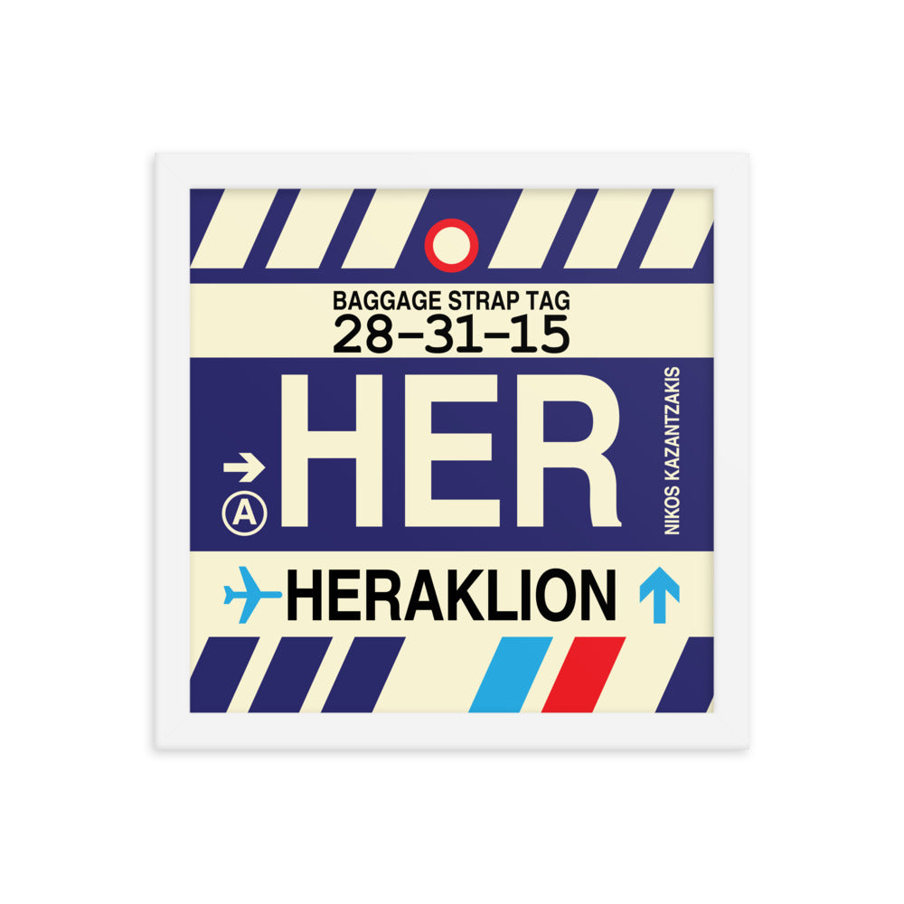 Travel-Themed Framed Print • HER Heraklion Souvenir • YHM Designs - Image 12