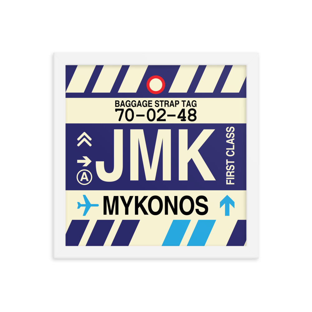 Travel-Themed Framed Print • JMK Mykonos Souvenir • YHM Designs - Image 12