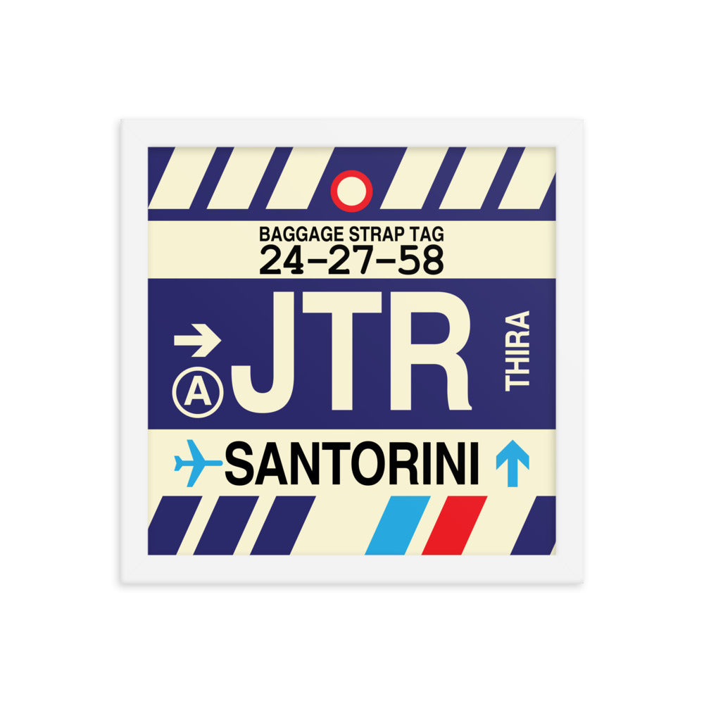 Travel-Themed Framed Print • JTR Santorini Souvenir • YHM Designs - Image 12
