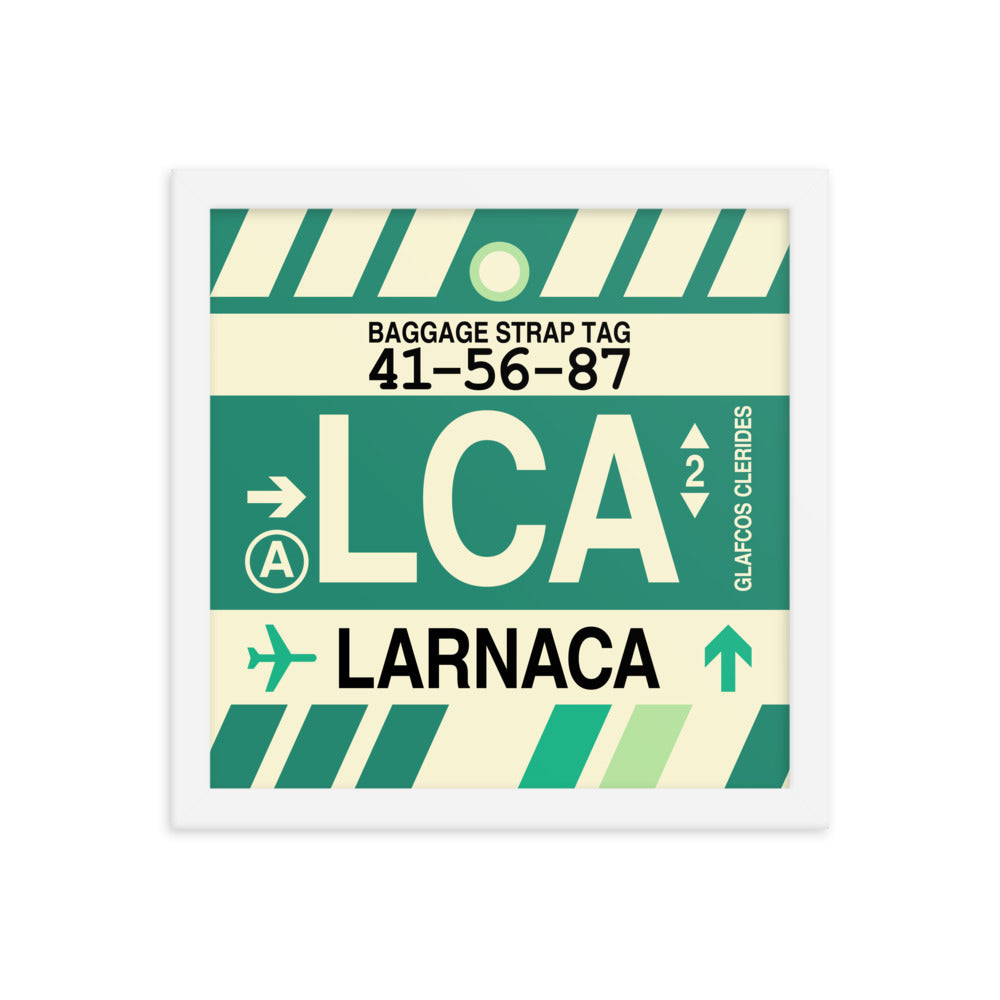 Travel-Themed Framed Print • LCA Larnaca Souvenir • YHM Designs - Image 12