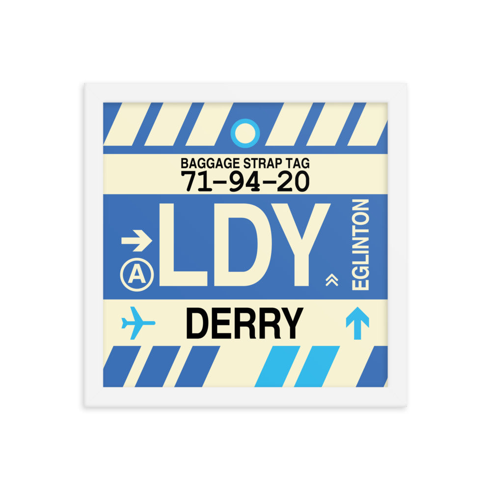 Travel-Themed Framed Print • LDY Derry Souvenir • YHM Designs - Image 12