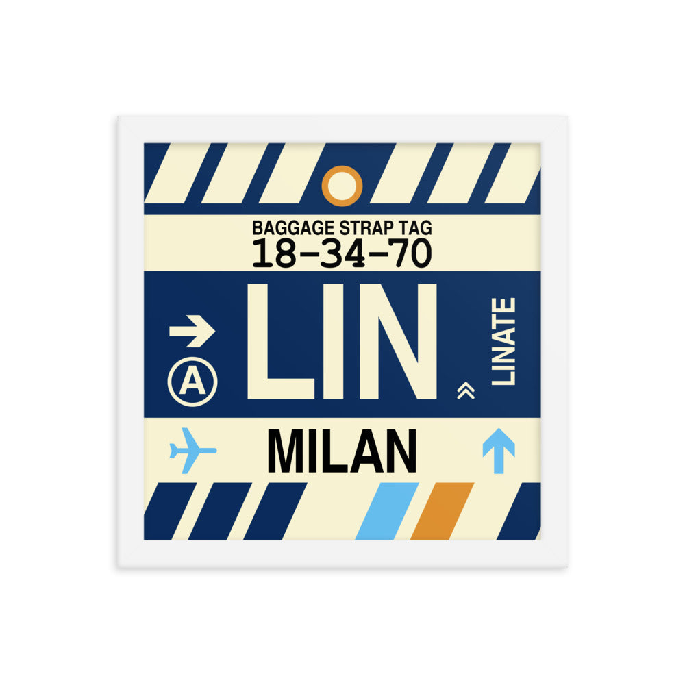 Travel-Themed Framed Print • LIN Milan Souvenir • YHM Designs - Image 12