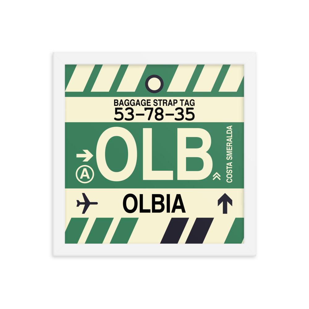 Travel-Themed Framed Print • OLB Olbia Souvenir • YHM Designs - Image 12