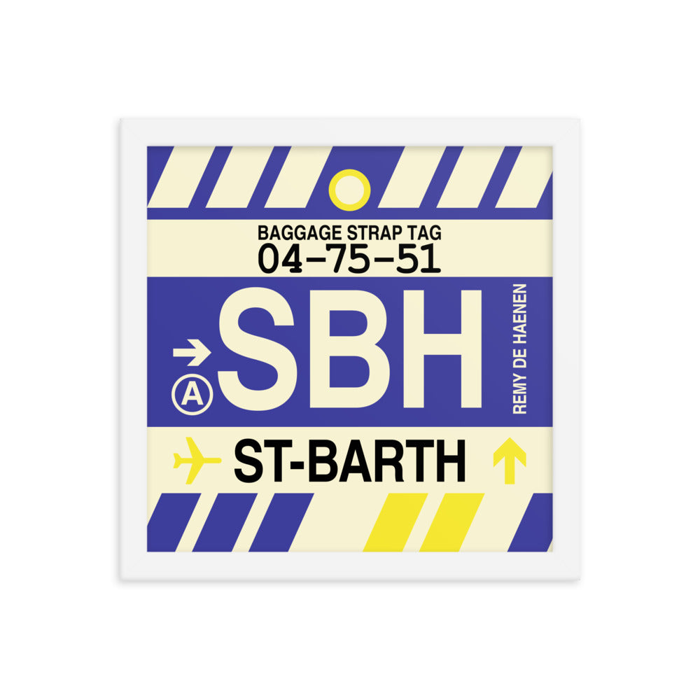 Travel-Themed Framed Print • SBH Saint Barthélemy Souvenir • YHM Designs - Image 12