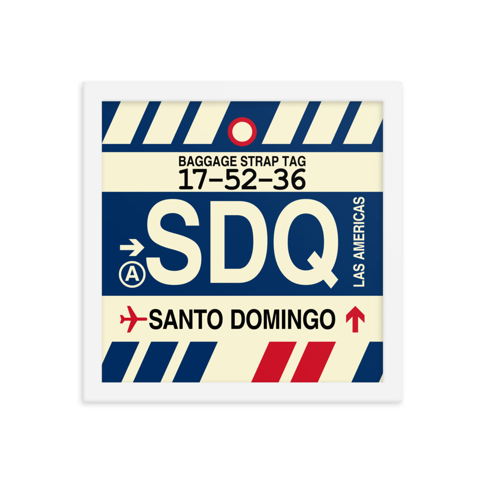 Travel-Themed Framed Print • SDQ Santo Domingo Souvenir • YHM Designs - Image 12