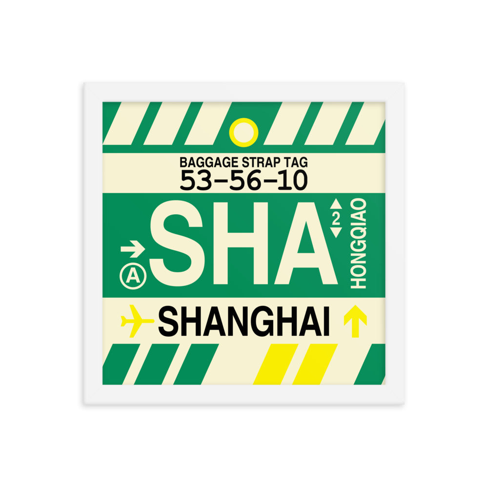 Travel-Themed Framed Print • SHA Shanghai • YHM Designs - Image 12