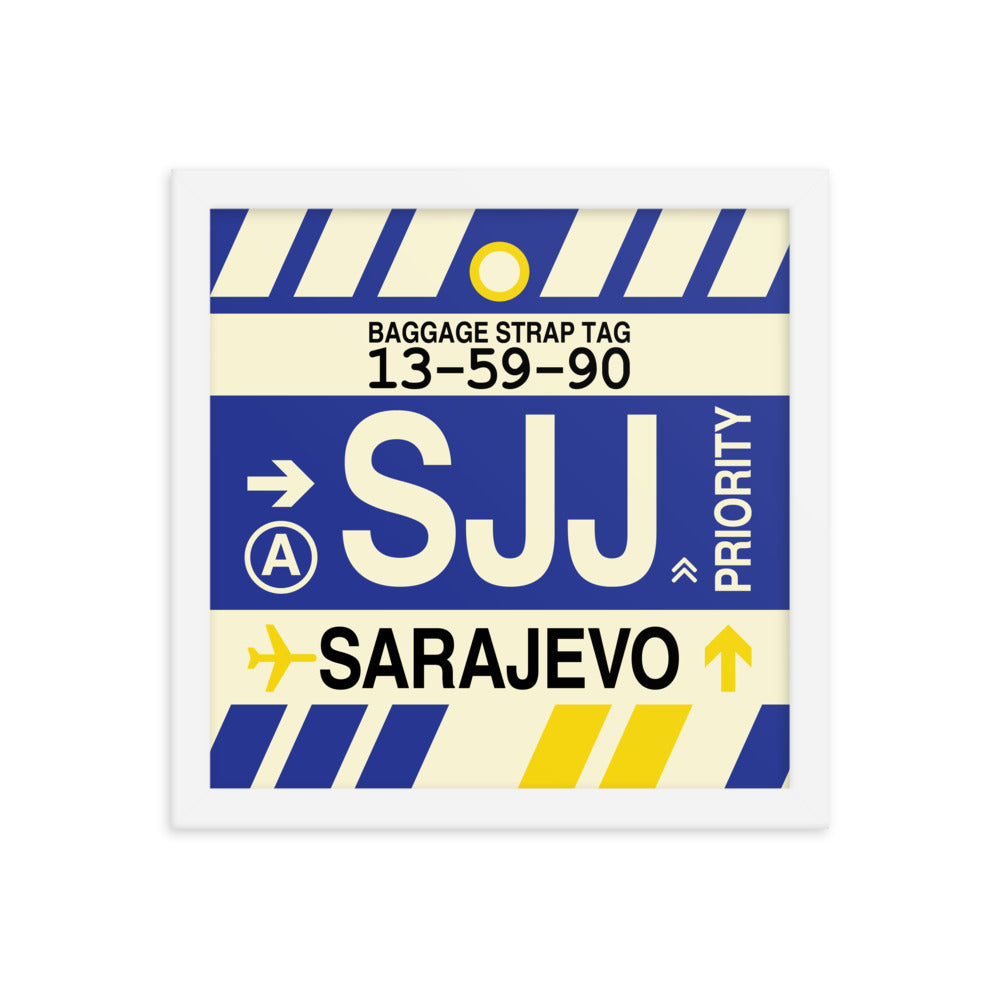 Travel-Themed Framed Print • SJJ Sarajevo Souvenir • YHM Designs - Image 12
