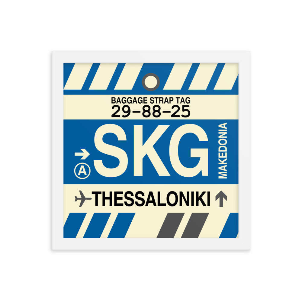 Travel-Themed Framed Print • SKG Thessaloniki • YHM Designs - Image 12