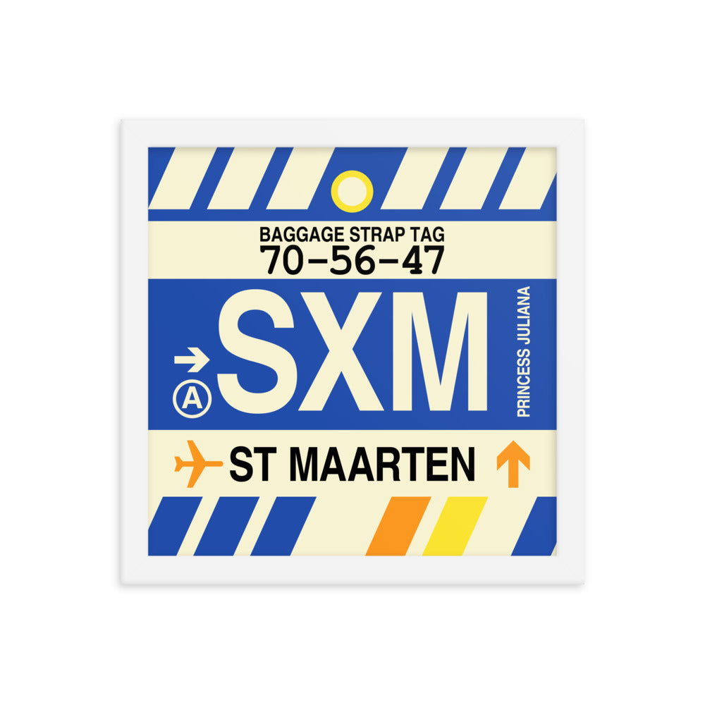 Travel-Themed Framed Print • SXM Sint Maarten Souvenir • YHM Designs - Image 12
