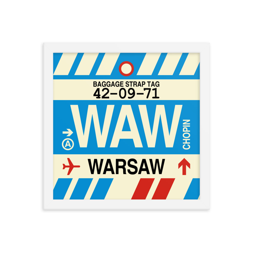 Travel-Themed Framed Print • WAW Warsaw Souvenir • YHM Designs - Image 12