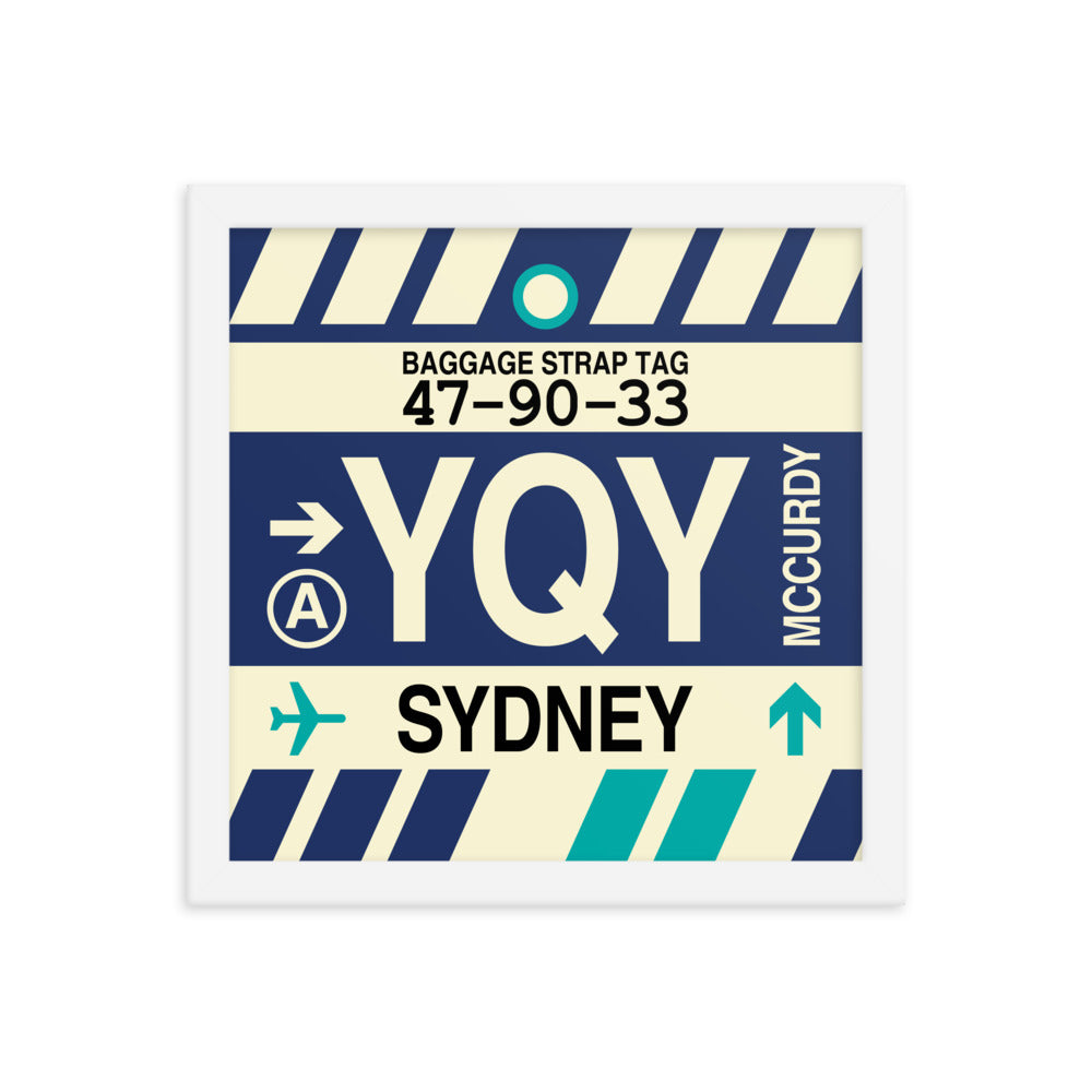 Travel-Themed Framed Print • YQY Sydney • YHM Designs - Image 12