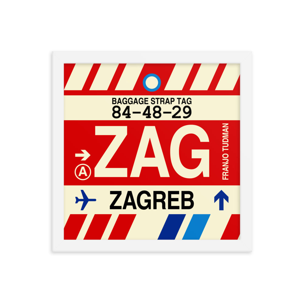 Travel-Themed Framed Print • ZAG Zagreb Souvenir • YHM Designs - Image 12