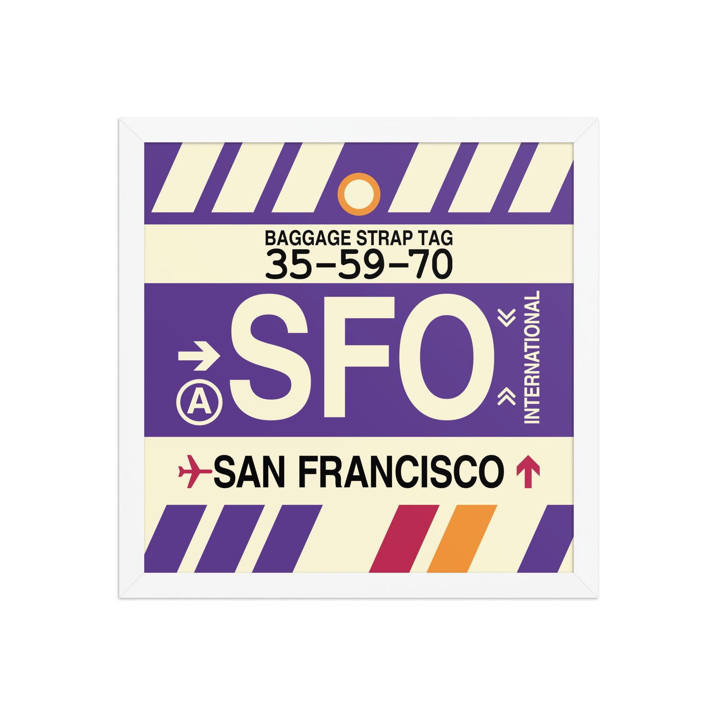 Travel-Themed Framed Print • SFO San Francisco • YHM Designs - Image 13