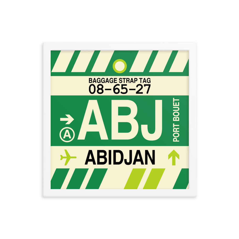 Travel-Themed Framed Print • ABJ Abidjan • YHM Designs - Image 13