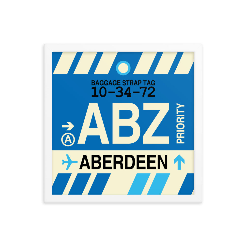 Travel-Themed Framed Print • ABZ Aberdeen • YHM Designs - Image 13