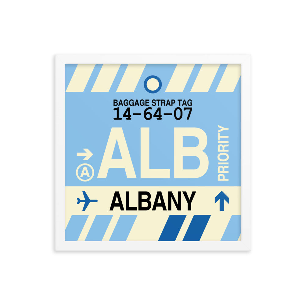 Travel-Themed Framed Print • ALB Albany • YHM Designs - Image 13