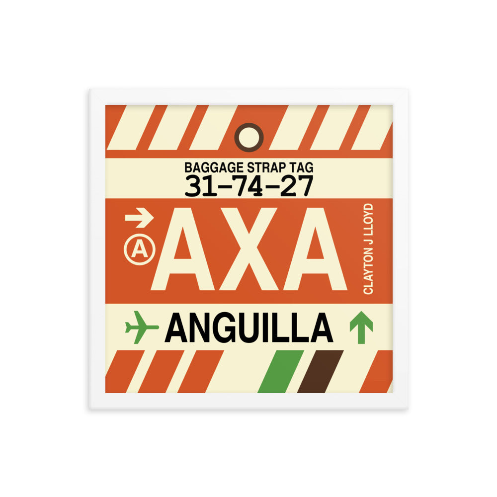 Travel-Themed Framed Print • AXA Anguilla Souvenir • YHM Designs - Image 13