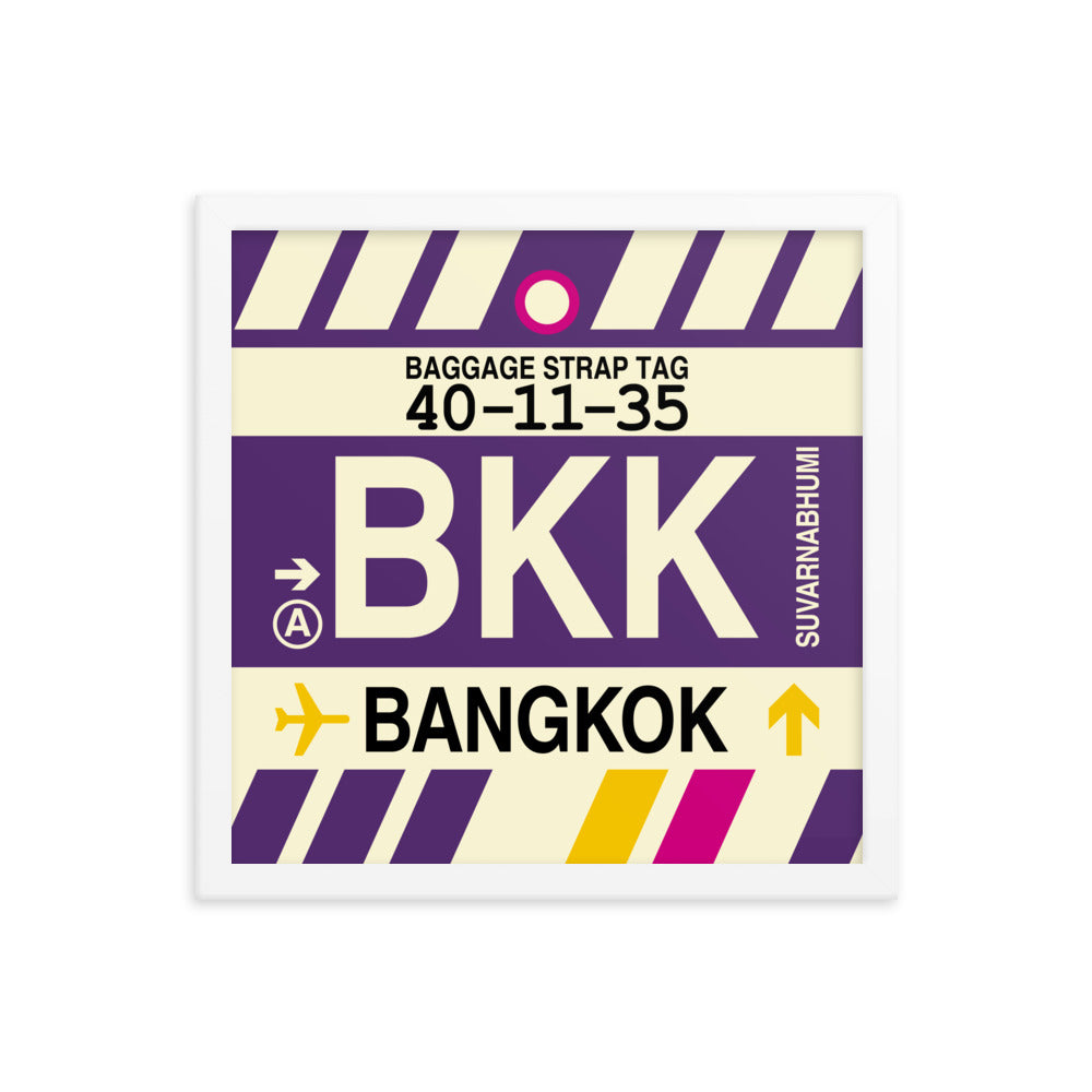 Travel-Themed Framed Print • BKK Bangkok Souvenir • YHM Designs - Image 13
