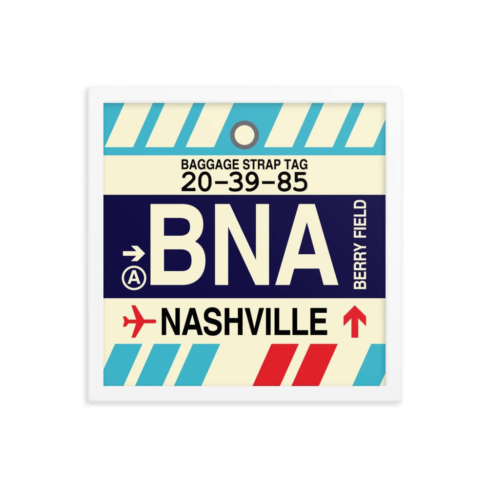 Travel-Themed Framed Print • BNA Nashville Souvenir • YHM Designs - Image 13