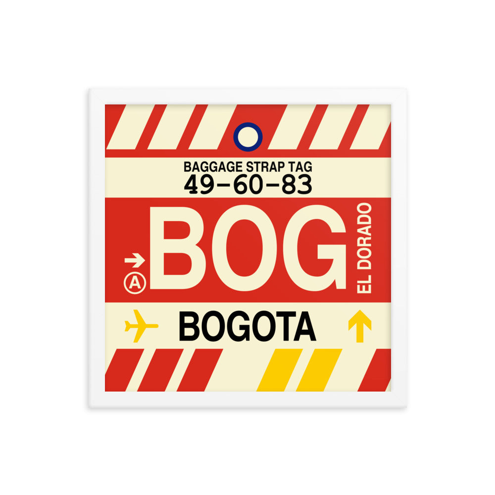 Travel-Themed Framed Print • BOG Bogota Souvenir • YHM Designs - Image 13