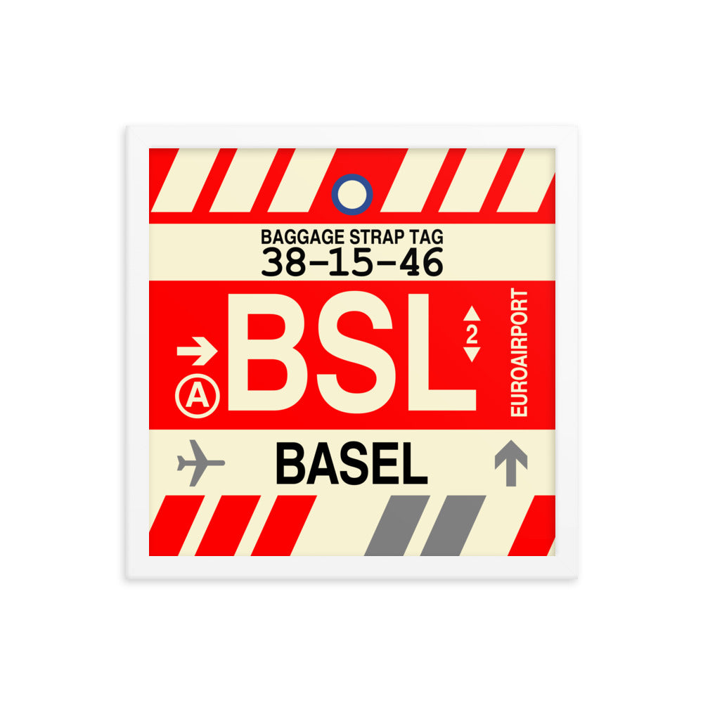 Travel-Themed Framed Print • BSL Basel Souvenir • YHM Designs - Image 13