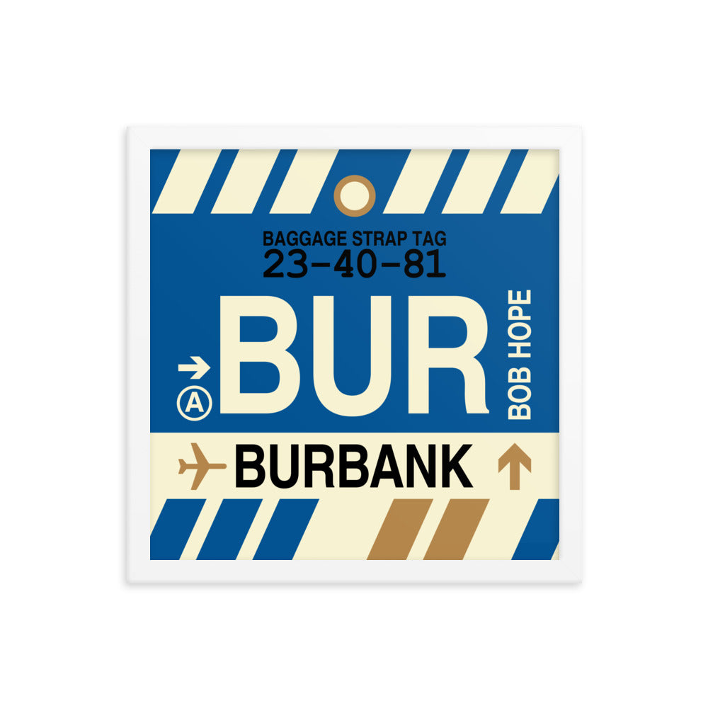 Travel-Themed Framed Print • BUR Burbank Souvenir • YHM Designs - Image 13