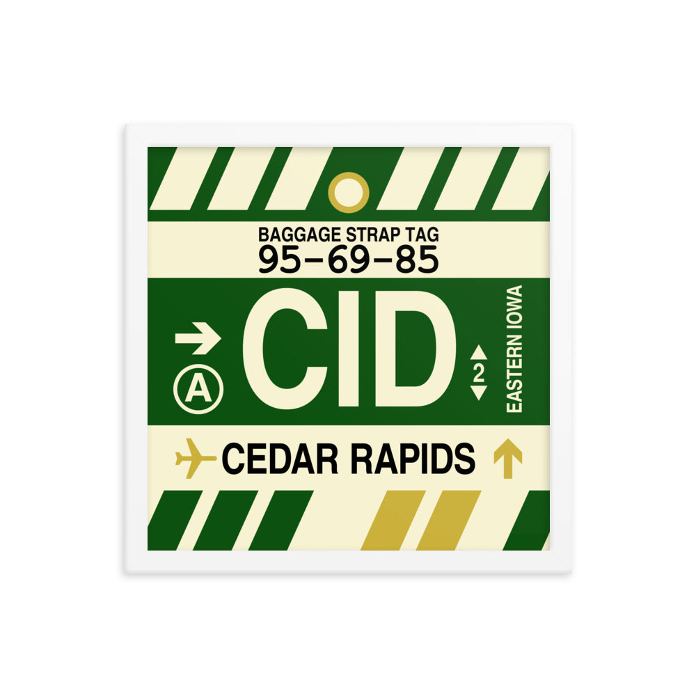 Travel-Themed Framed Print • CID Cedar Rapids Souvenir • YHM Designs - Image 13