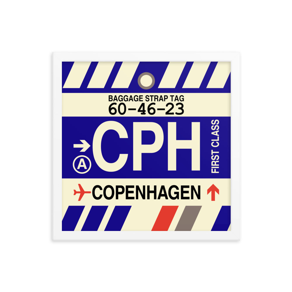 Travel-Themed Framed Print • CPH Copenhagen Souvenir • YHM Designs - Image 13