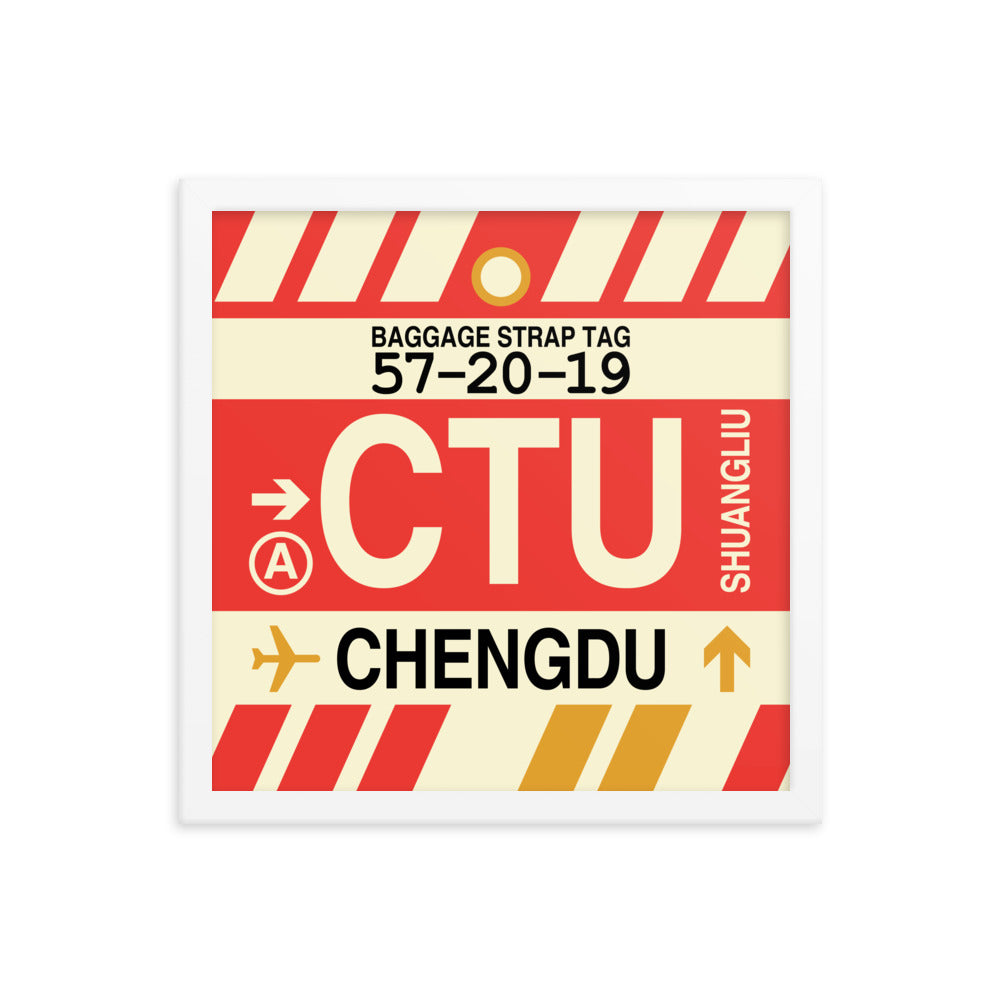 Travel-Themed Framed Print • CTU Chengdu Souvenir • YHM Designs - Image 13