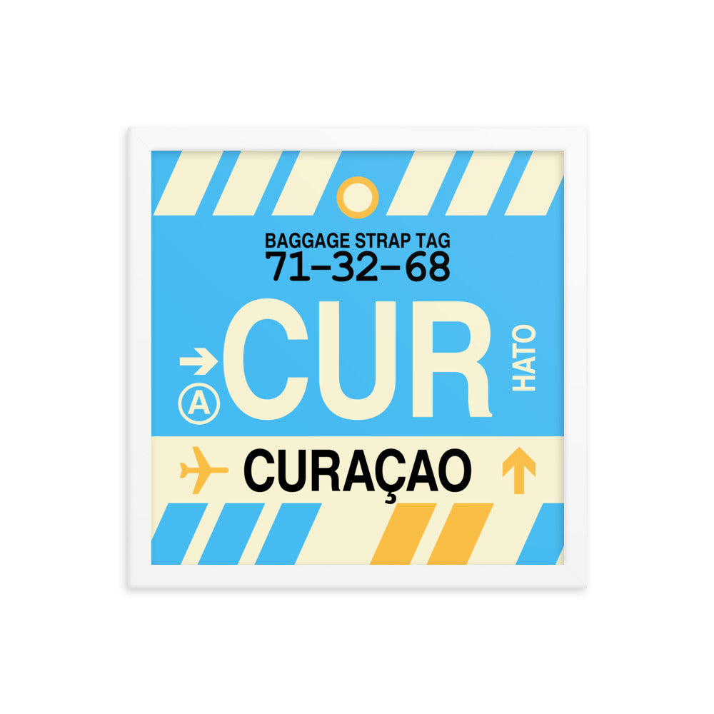 Travel-Themed Framed Print • CUR Curaçao Souvenir • YHM Designs - Image 13