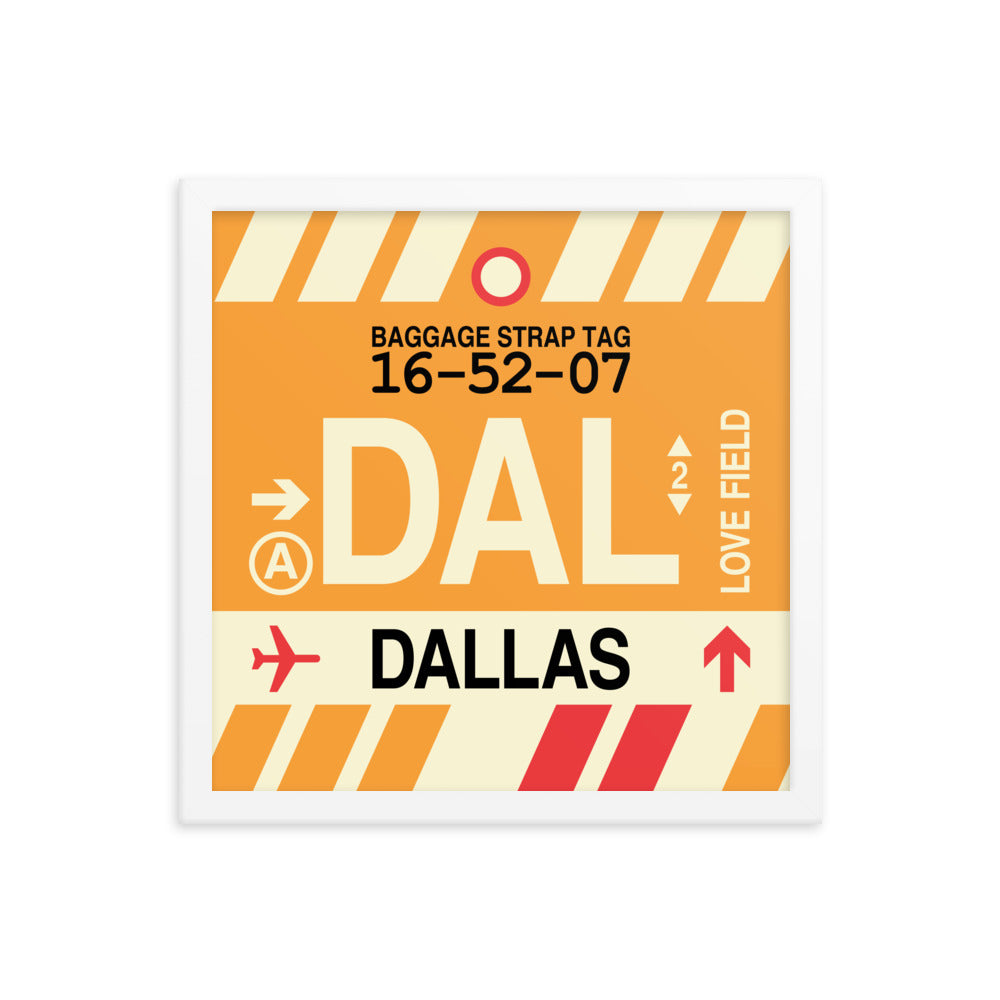Travel-Themed Framed Print • DAL Dallas • YHM Designs - Image 13