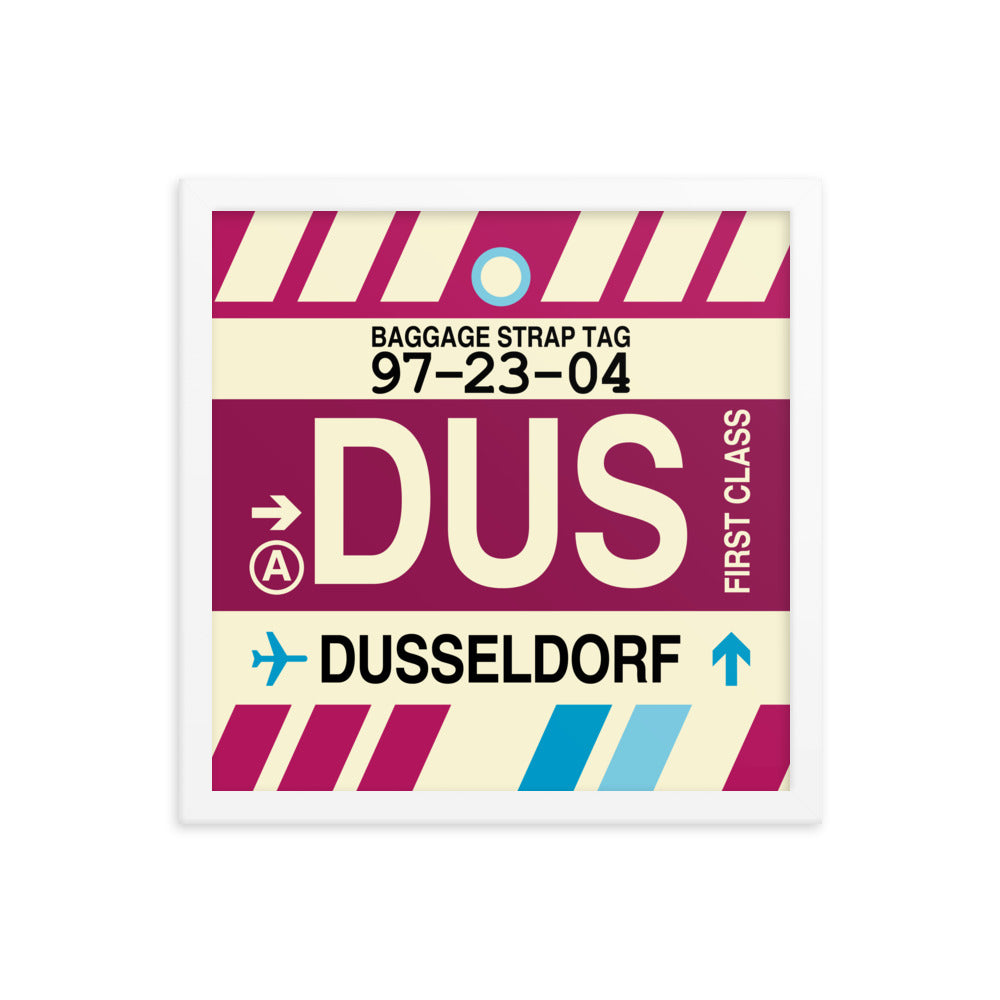 Travel-Themed Framed Print • DUS Dusseldorf Souvenir • YHM Designs - Image 13