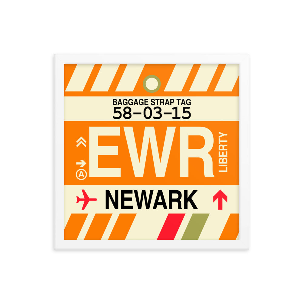 Travel-Themed Framed Print • EWR Newark • YHM Designs - Image 13