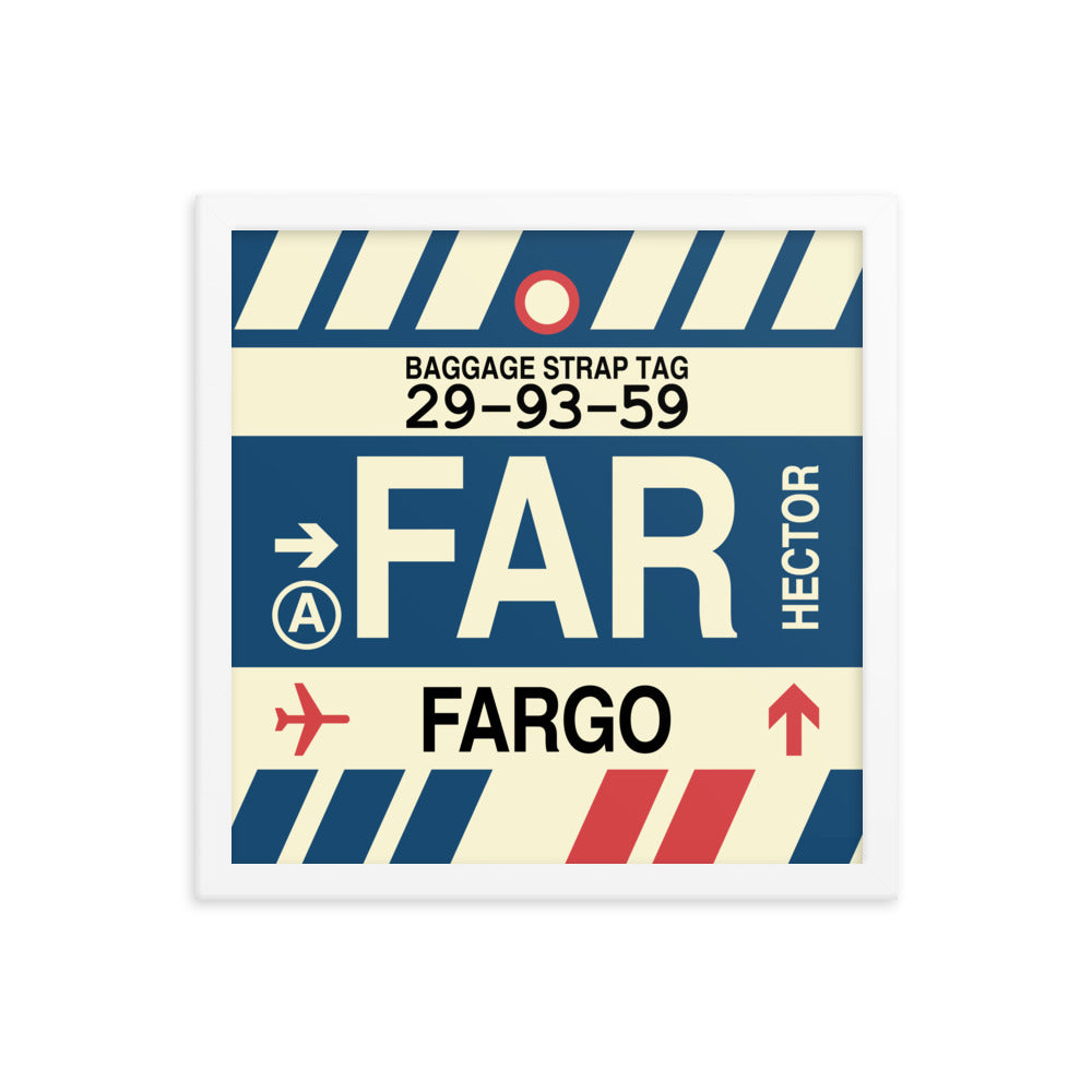 Travel-Themed Framed Print • FAR Fargo Souvenir • YHM Designs - Image 13
