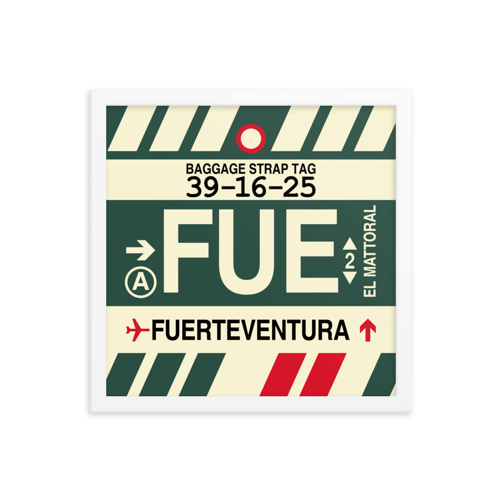 Travel-Themed Framed Print • FUE Fuerteventura Souvenir • YHM Designs - Image 13
