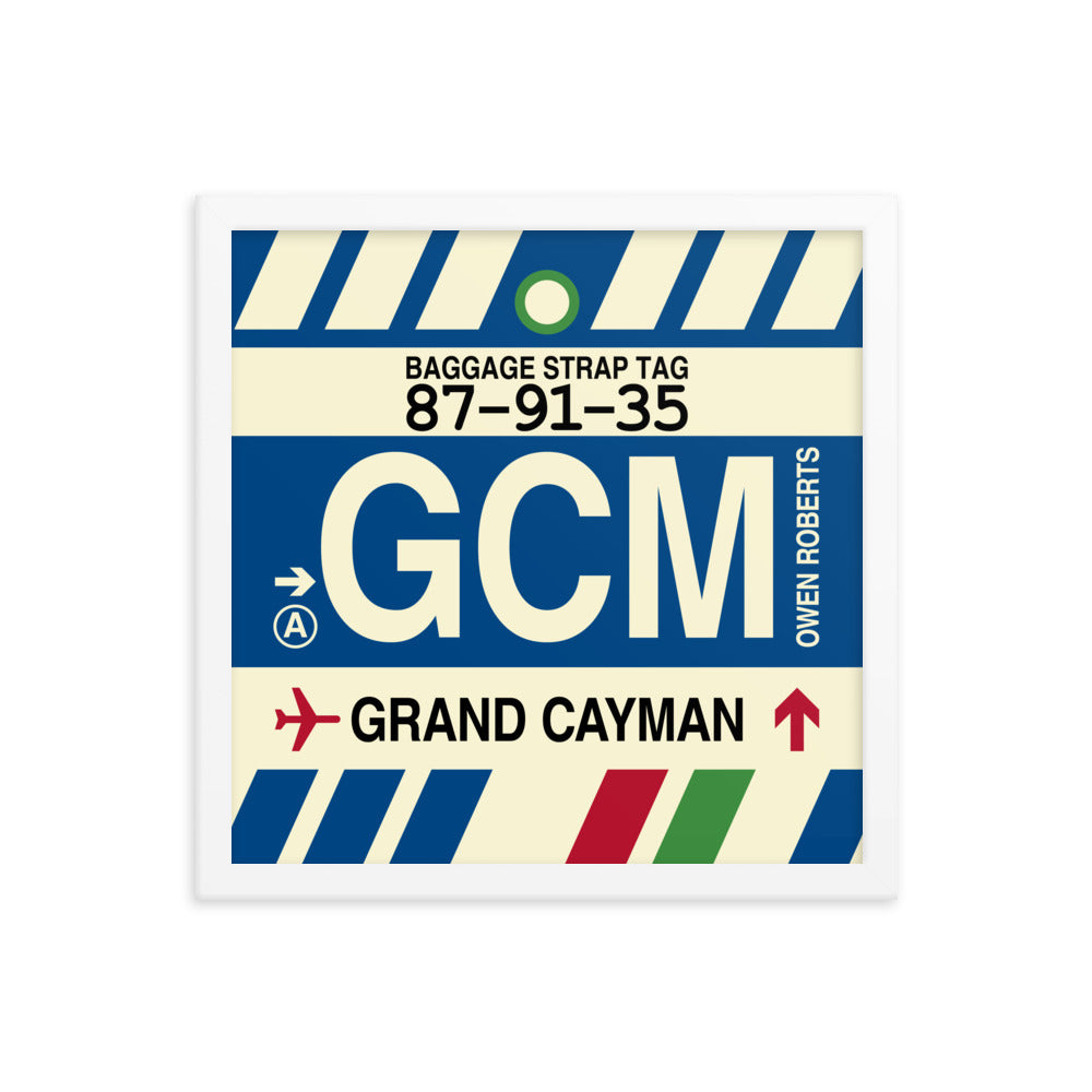 Travel-Themed Framed Print • GCM Grand Cayman Souvenir • YHM Designs - Image 13