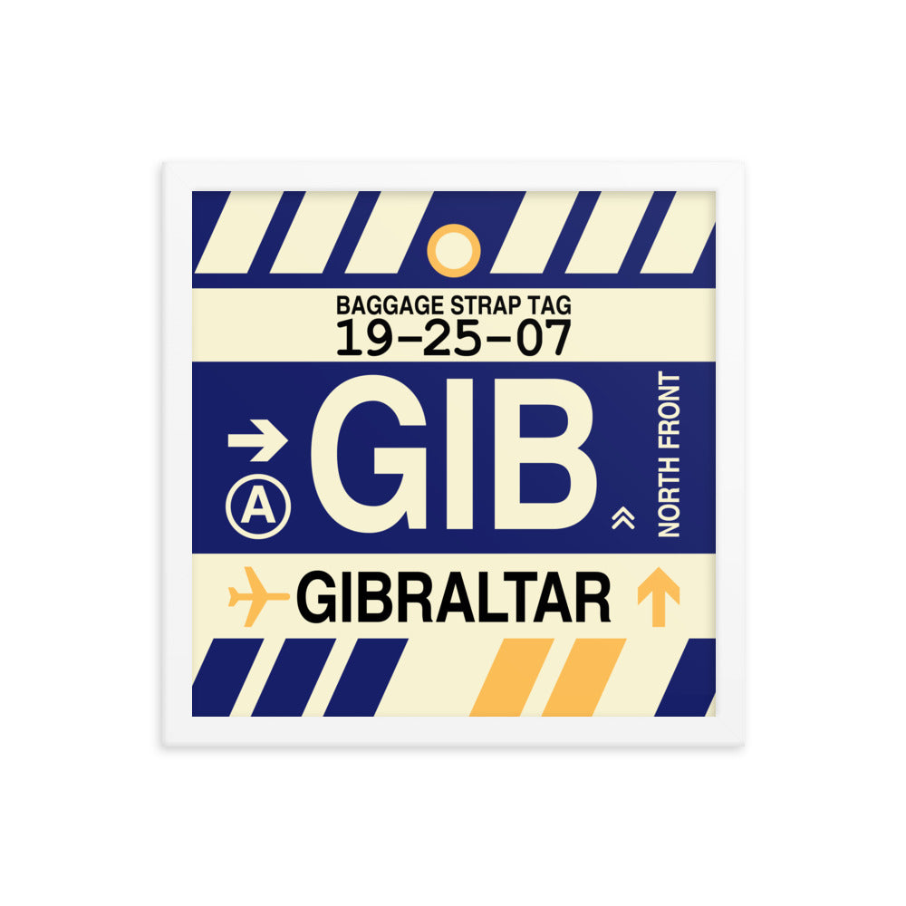 Travel-Themed Framed Print • GIB Gibraltar Souvenir • YHM Designs - Image 13
