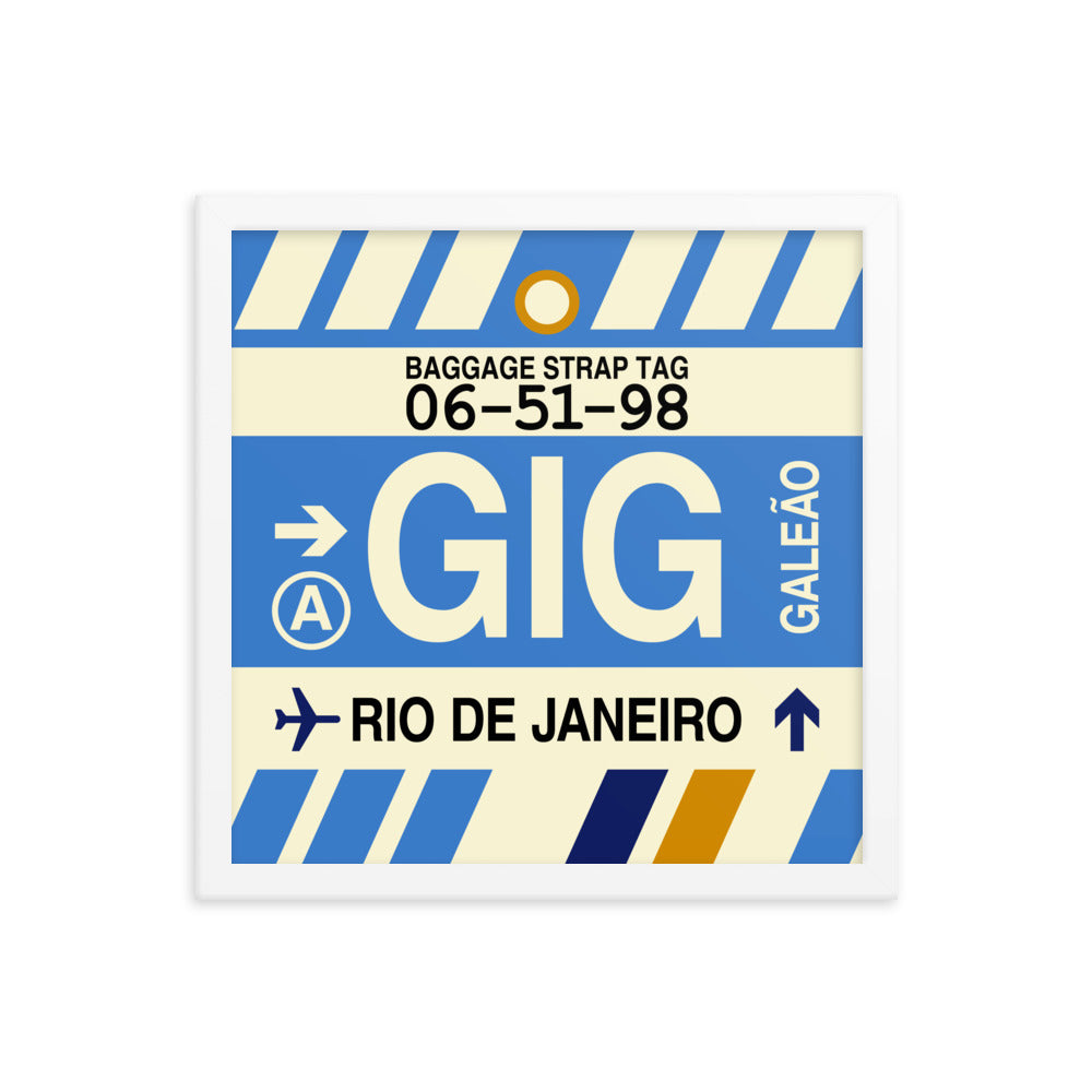 Travel-Themed Framed Print • GIG Rio de Janeiro Souvenir • YHM Designs - Image 13