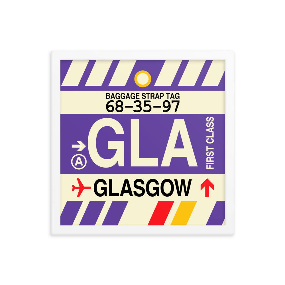 Travel-Themed Framed Print • GLA Glasgow • YHM Designs - Image 13